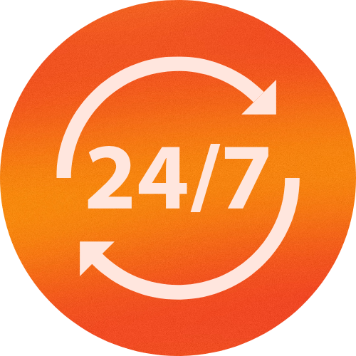 دعم عملاء متوفر 24/7