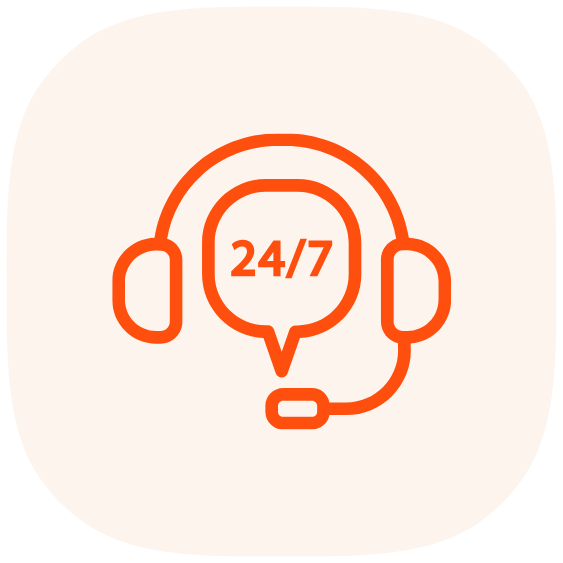 دعم عملاء متوفر 24/7