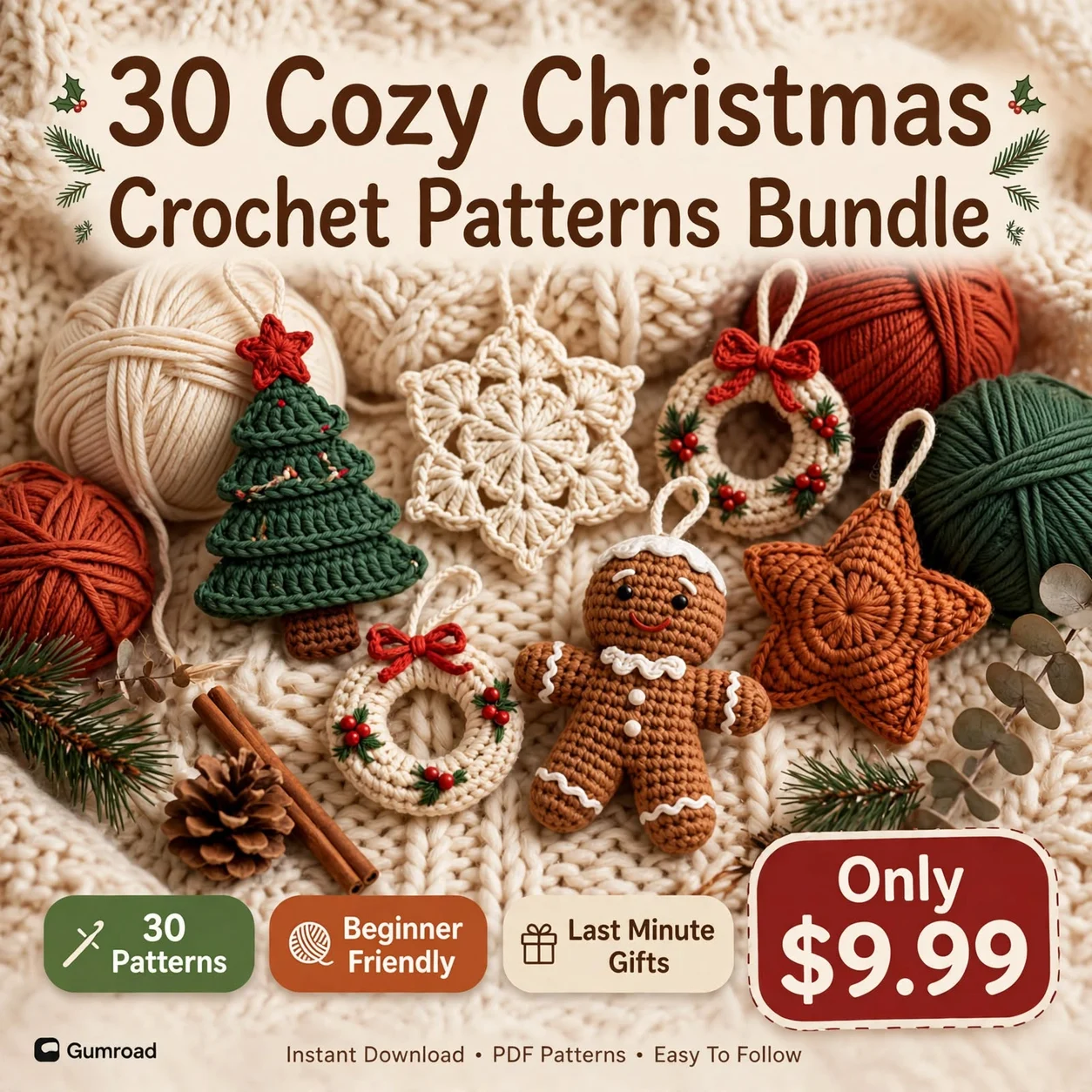 30 Cozy Christmas Crochet Patterns